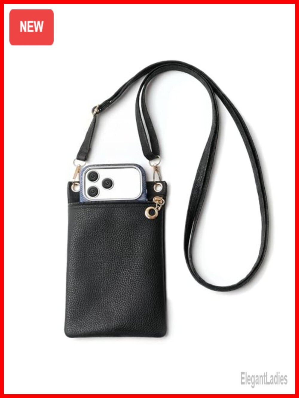 Phone Purse Crossbody Bag PU Leather Wallet Card Holder